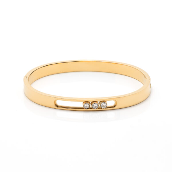 Trio Dancing-18K Gold Plated Bangle